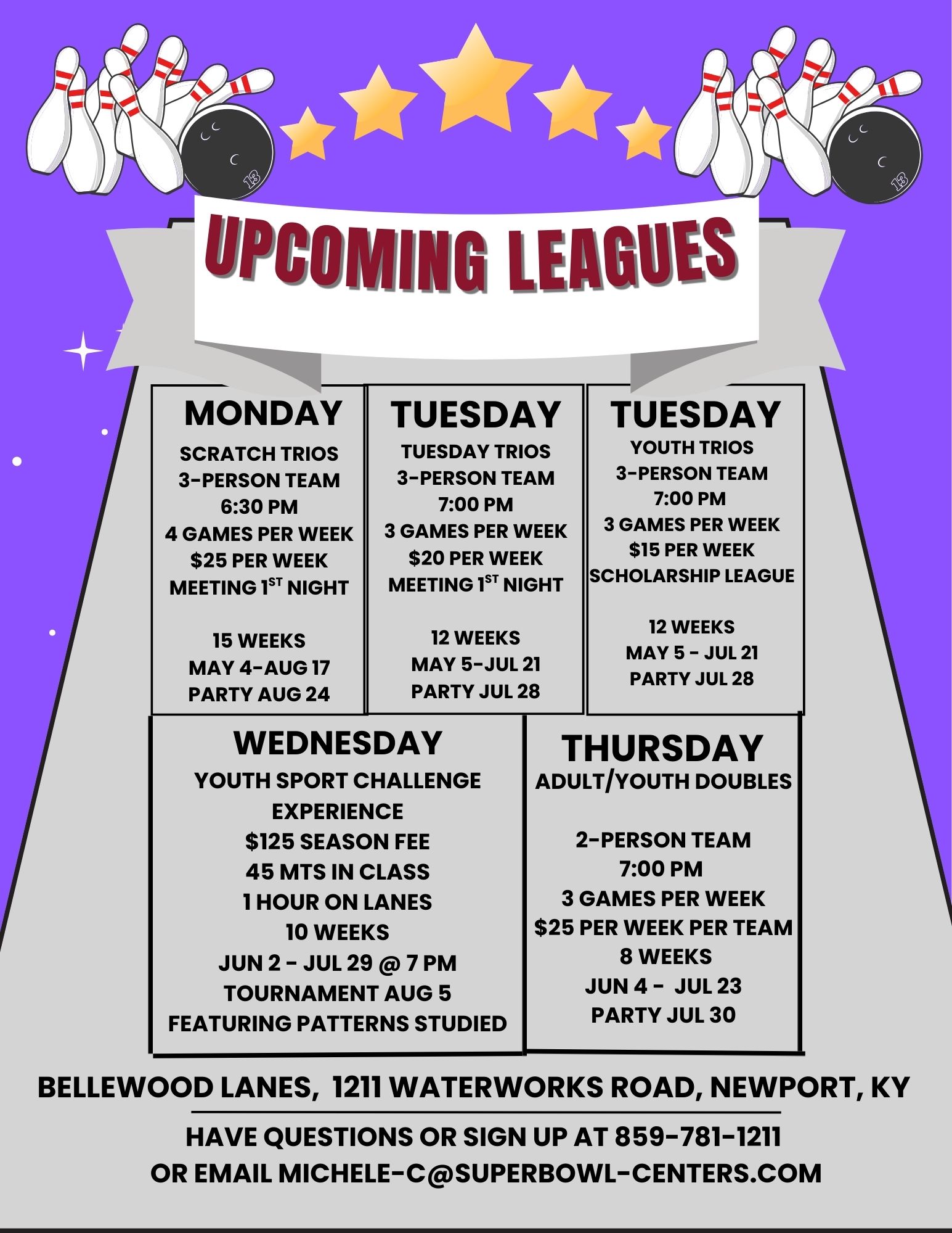 super bowl bellewood upcoming leagues